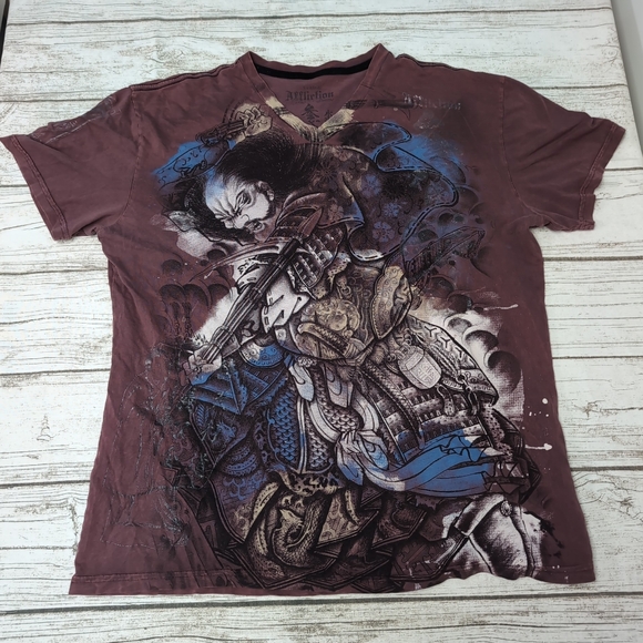 Affliction Other - Affliction t-shirt Horiyoshi, HEROES & DEMONS Y2K X-Large.